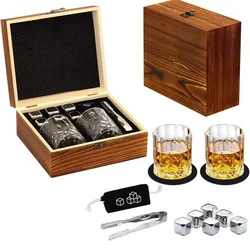 Darilni set kozarcev za viski, hladilne kocke WS-007