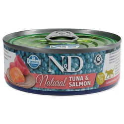 N&D Vlažna hrana za mačke Can Cat Natural Tuna&Salmon, 70g