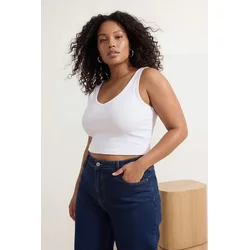 Trendyol Curve Ženska majica TBBSS26CV00007, Bela