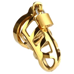 Mr. Steel Brutal Chastity Cage Gold Gold