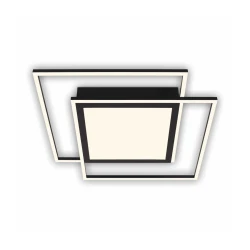Brilo - LED stropno svetlo 2xLED/16W/230V + LED/19W 51,5x51,5 cm crna