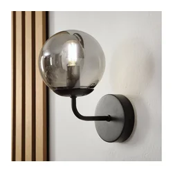 Brilagi - Zidna lampa MALIVA 1xE14/15W/230V crna/zadimljena