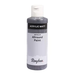 Rayher. Akrilna barva, kovinska, antracitna, 80ml