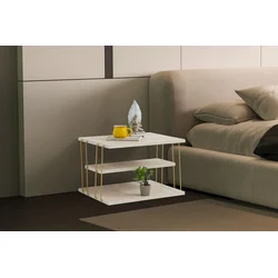 Hanah Home Klub sto Lifon, 50x33x40 cm, Krem
