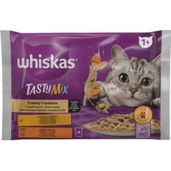HRANA ZA MACE MESO U KREMASTOM SOSU 4X85G WHISKAS