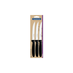 TRAMONTINA Set noževa Ipanema, Crni, 3 komada