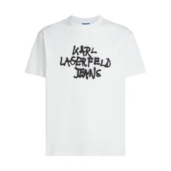 KARL LAGERFELD JEANS Majica črna/bela