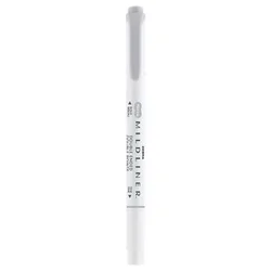 Označevalec, 1,0/3,5 mm, dvostranski, ZEBRA Mildliner Cool & Refined, siv