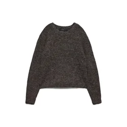 VERO MODA Pulover VMNovah temno rjava