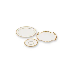 Komplet krožnikov Pols Potten Golden Finds 3-pack