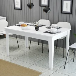 Hanah Home Trpezarijski sto Milan 519 145x75x88cm Beli