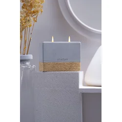 Conceptum Hypnose Betonska sveća Harmony, Miris kakaa, Parafin i soja, 11.5 cm, Siva