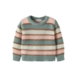 NAME IT Pulover NMFLernort rjava / žad / rosé / biserno bela
