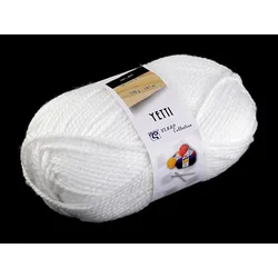 Pletena preja Yetti 100 g - (57076) bela