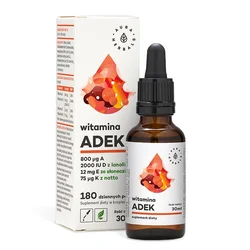 Aura Herbals - Vitamin ADEK A + D3 2000IU + E + K2, 30 ml