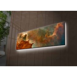 Opviq Slika na platnu sa LED osvetljenjem 30x90cm