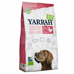 Yarrah Bio Sensitive z Bio piščancem & Bio rižem - 10 kg