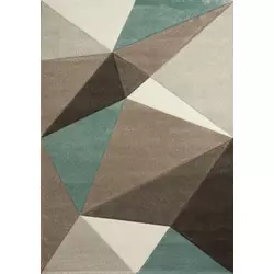 Tepih Ekol Diamond 120x170cm, pastel/plava/svetlo braon