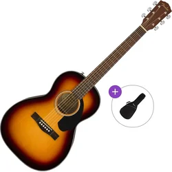 Fender CP-60S Parlor WN Basic SET Sunburst Akustična kitara
