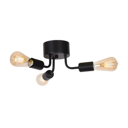 Plafonski luster BRENDA 3xE27/60W/230V crna