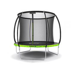 shumee Vrtni trampolin Premium črne barve Just Fun, 2,4 m - 244 cm