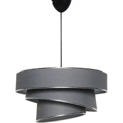 Opviq Luster Couper Anthracite Silver, Metal-pamuk