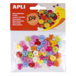 APLI Apli Plastični gumbi 60 kos, (20455702)