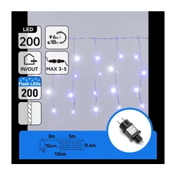 Aigostar - LED božićne lampice za spoljnu upotrebu 200xLED 8x0,4m IP44 plave
