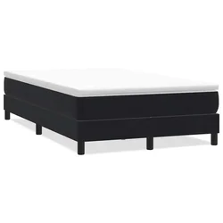Vidaxl Box spring postelja brez vzmetnico črna 120x210 cm žamet