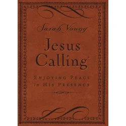 Jesus Calling, Small Brown Leathersoft, with Scripture References