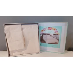 Tac Set posteljine Basic, 160x220cm, Krem
