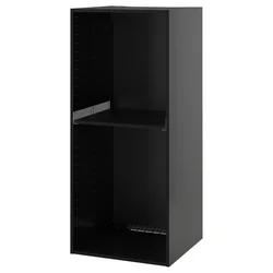 METOD Visoki element za ugradne uređaje, Crnosiva, 60x60x140 cm