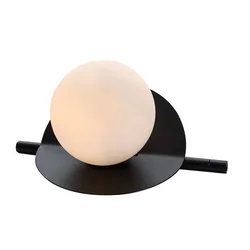 Rabalux Stona lampa Jules, Staklena kugla, 1xG9, 5W, Crno-bela