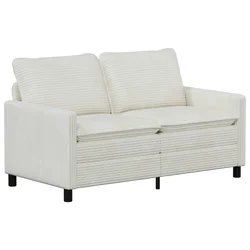 Vidaxl Kavč Krem 156 x 81 x 87,5 cm Poliester