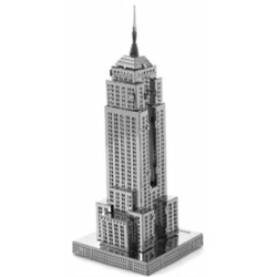 Metal Earth 3D metalna maketa Empire State Building New York, Srebrne boje