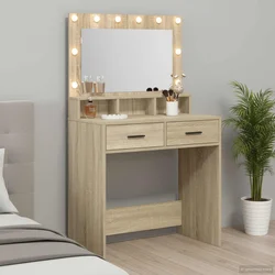 Toaletni stol Sonoma hrast 79 x 41 x 135 cm Konstruirano drvo