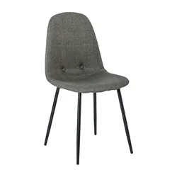 Komplet 2 temno sivih jedilnih stolov loomi.design Lissy