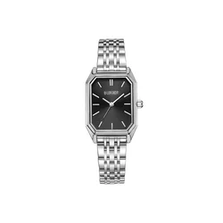 BURKER Watches Analogna ura Isabell Silver Black srebrna