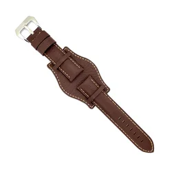 Kožni kaiš Diloy 20mm DIL386.2 Tamno braon boja