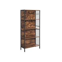 Songmics Knjižna omara 74x30x1545 cm rjava črna