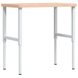 Radni stol 100x60x(73-99,5) cm od masivne bukovine pravokutni