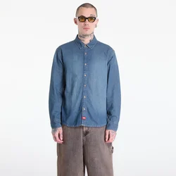 Srajca Dickies Lightweight Denim Shirt Ls Khaki Tntd Blue XXL