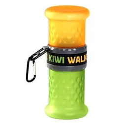 Potovalna steklenica 2v1 oranžno-zelena 750+500ml KW
