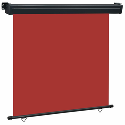 Balkonska bočna tenda 175 x 250 cm crvena