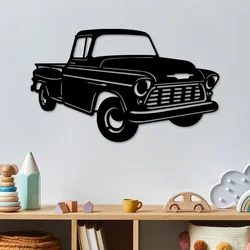 Wallity Zidna dekoracija Chevy 3200 Pickup, 60 x 36 cm, Crna