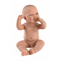 Llorens 84301 NEW BORN BOY - realističen dojenček s polnim ohišjem iz vinila - 43 cm