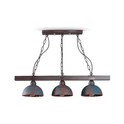 BRILAGI - Luster na lancu VIRIONI 3xE27/60W/230V braon/patina