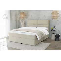 Boxspring postelja Rico - 140x200 cm - tkanine Cloud
