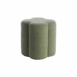 Zelen tabure iz tkanine bouclé Nalani – Light & Living