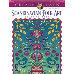 Creative Haven Scandinavian Folk Art Coloring Book